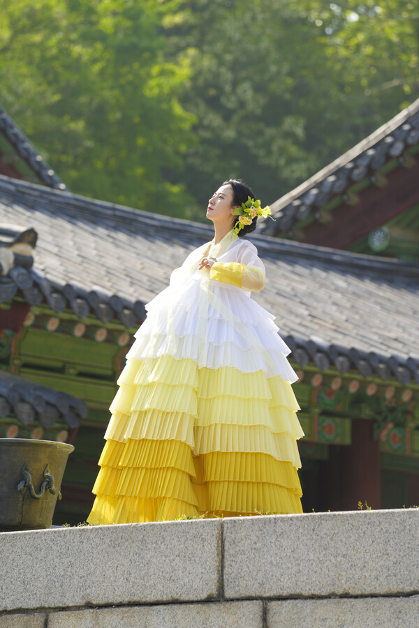 임현지 한복모델 경희궁 한복화보촬영